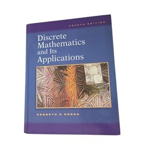 Discrete Mathematics and Its Applications Hardcover By Kenneth H. Rosen 4th Edit